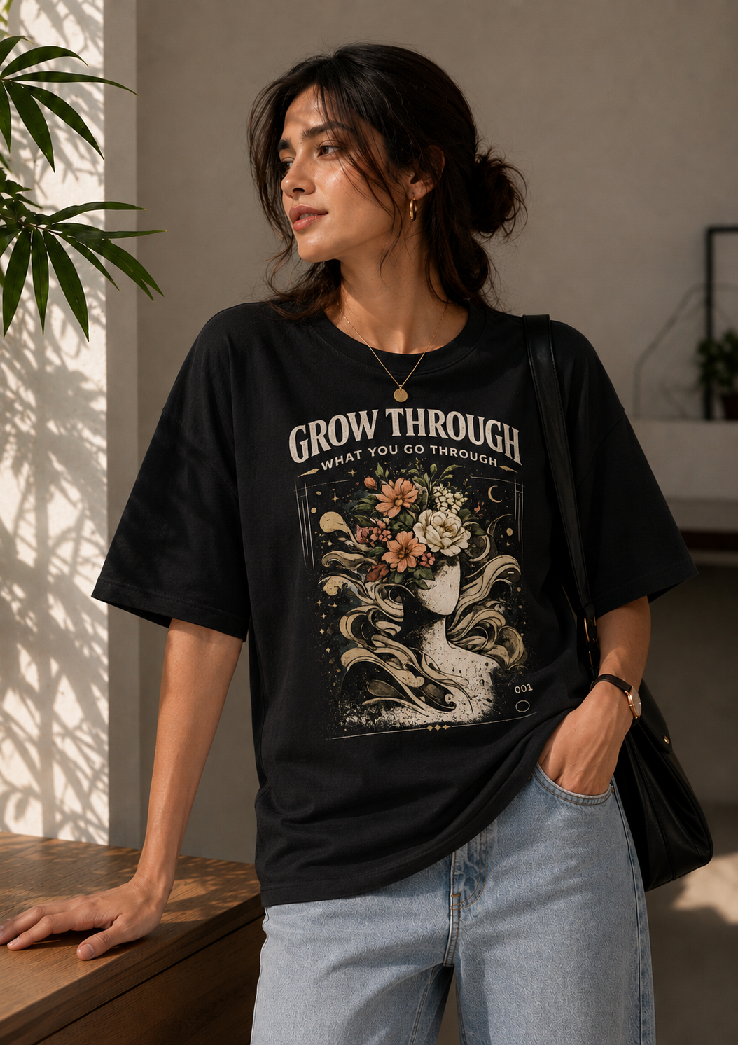 Grow Through Oversized Graphic T-Shirt