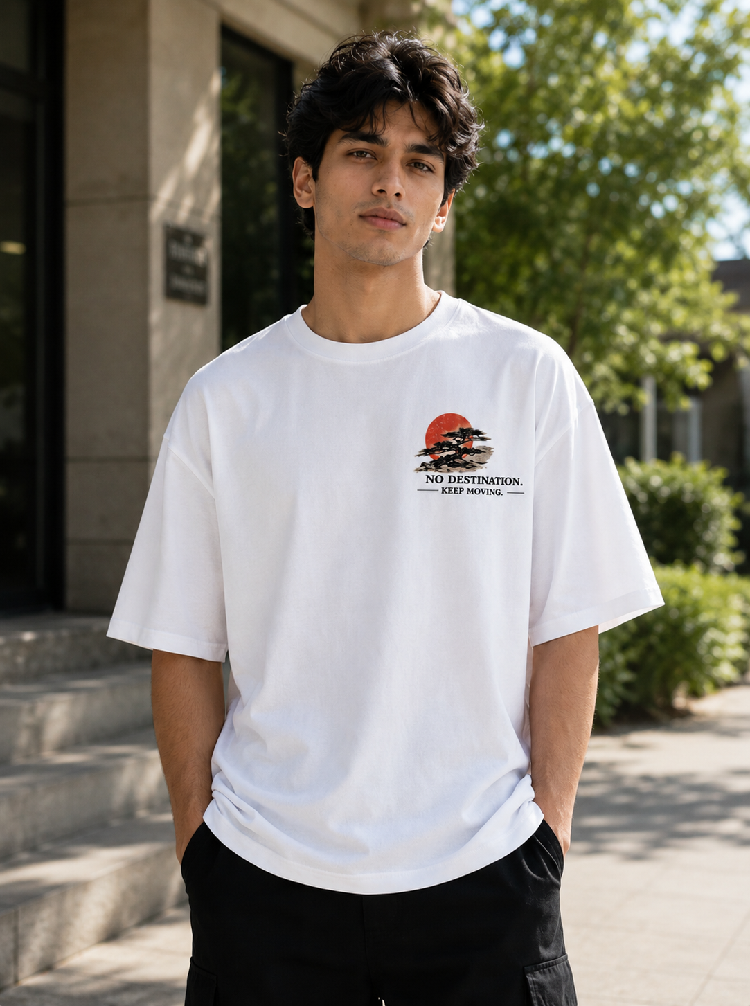 Far Beyond Oversized Graphic T-Shirt