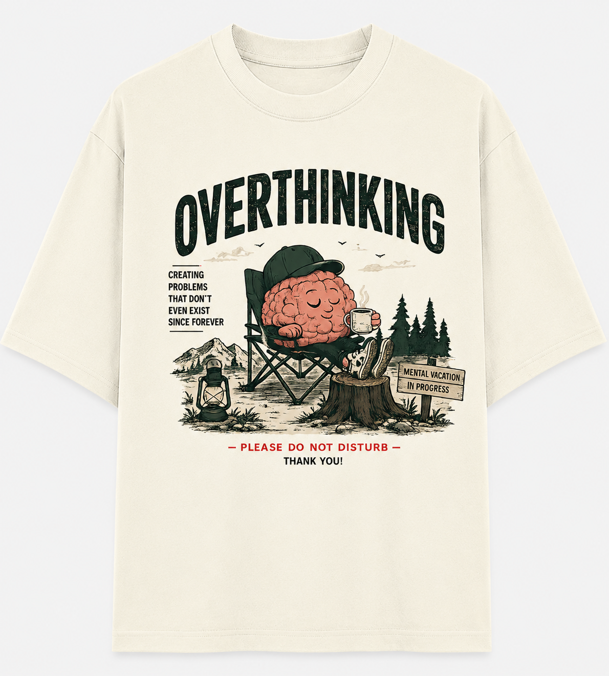 Overthinking Unisex Oversized T-Shirt