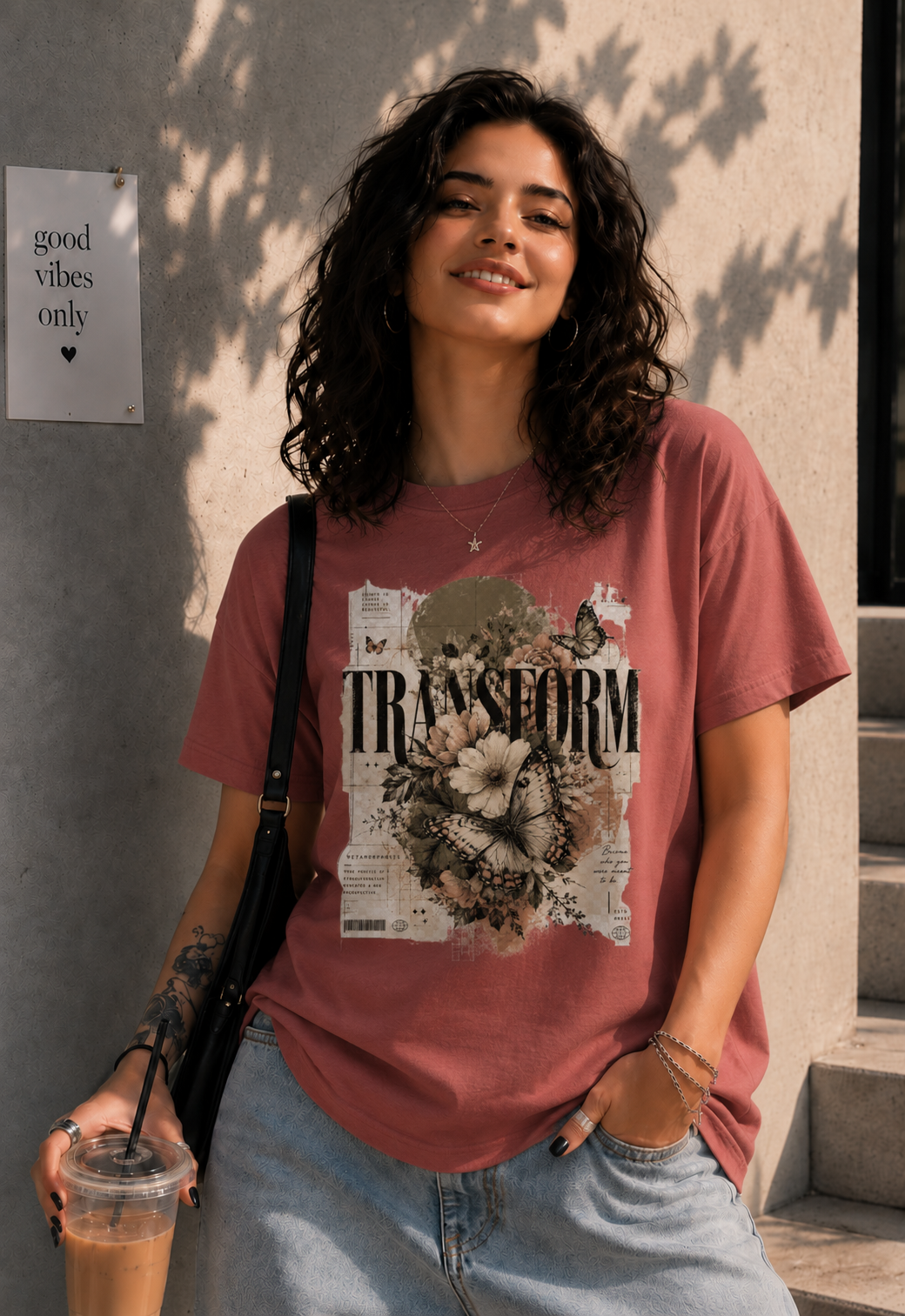Transform  Women's Oversized Graphic T-Shirt