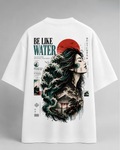 Be Like Water Cotton Oversized T-Shirt