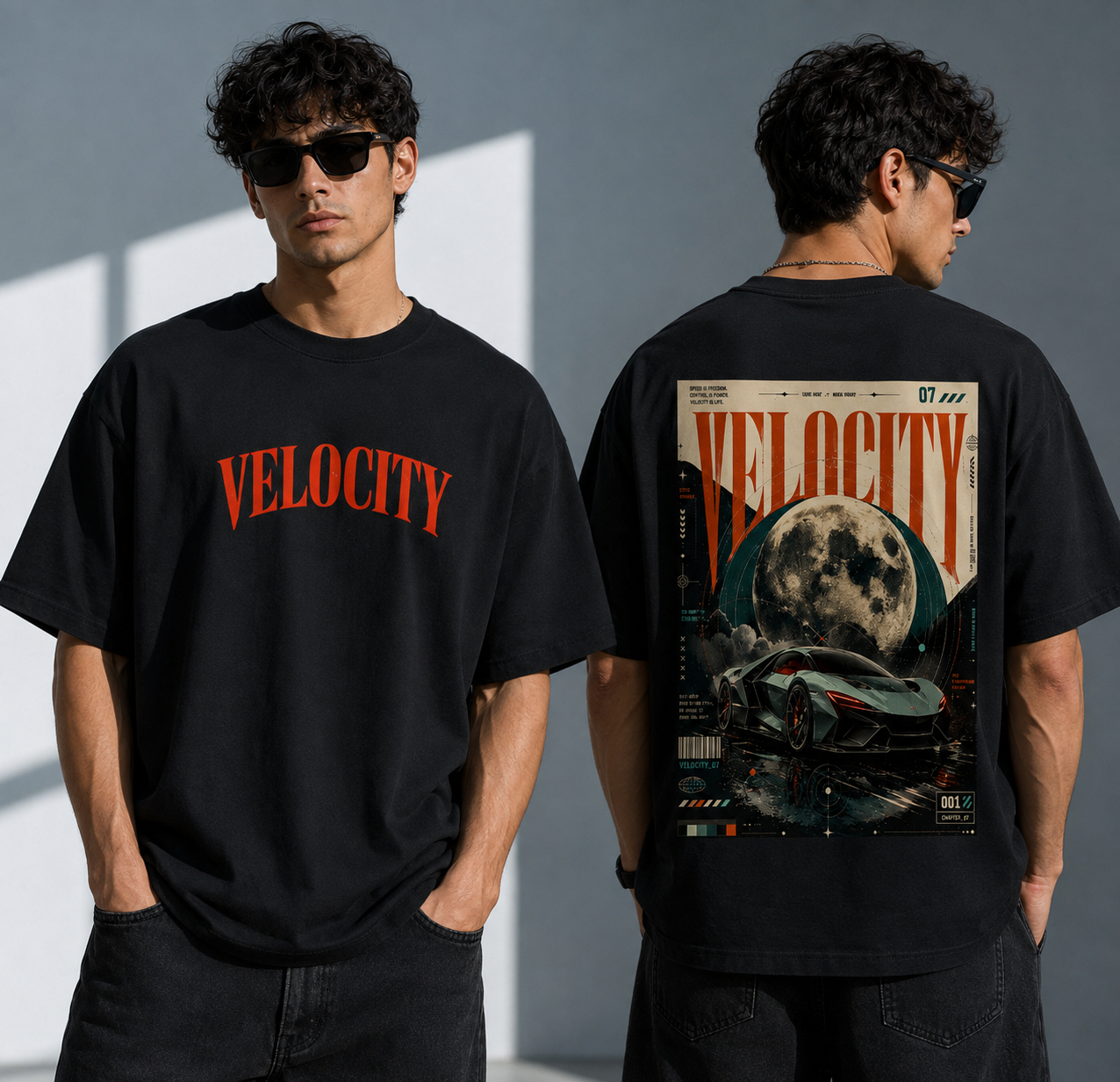 Velocity Oversized Graphic T-Shirt